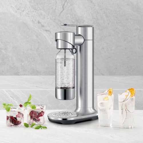Breville Brushed Stainless Steel InFizz Aqua Soda Maker Without CO2 Cylinder - Kitchen Universe
