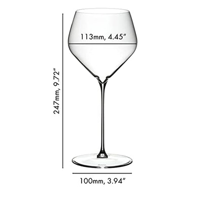 Riedel Veloce 4-Piece Crystal Chardonnay Wine Glass, 23 Oz - Kitchen Universe