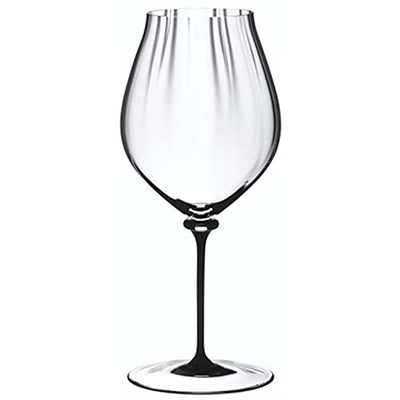 Riedel 4-Piece Set Fatto A Mano Performance Champagne Glass, Black Stem, 29.2 Oz - Kitchen Universe