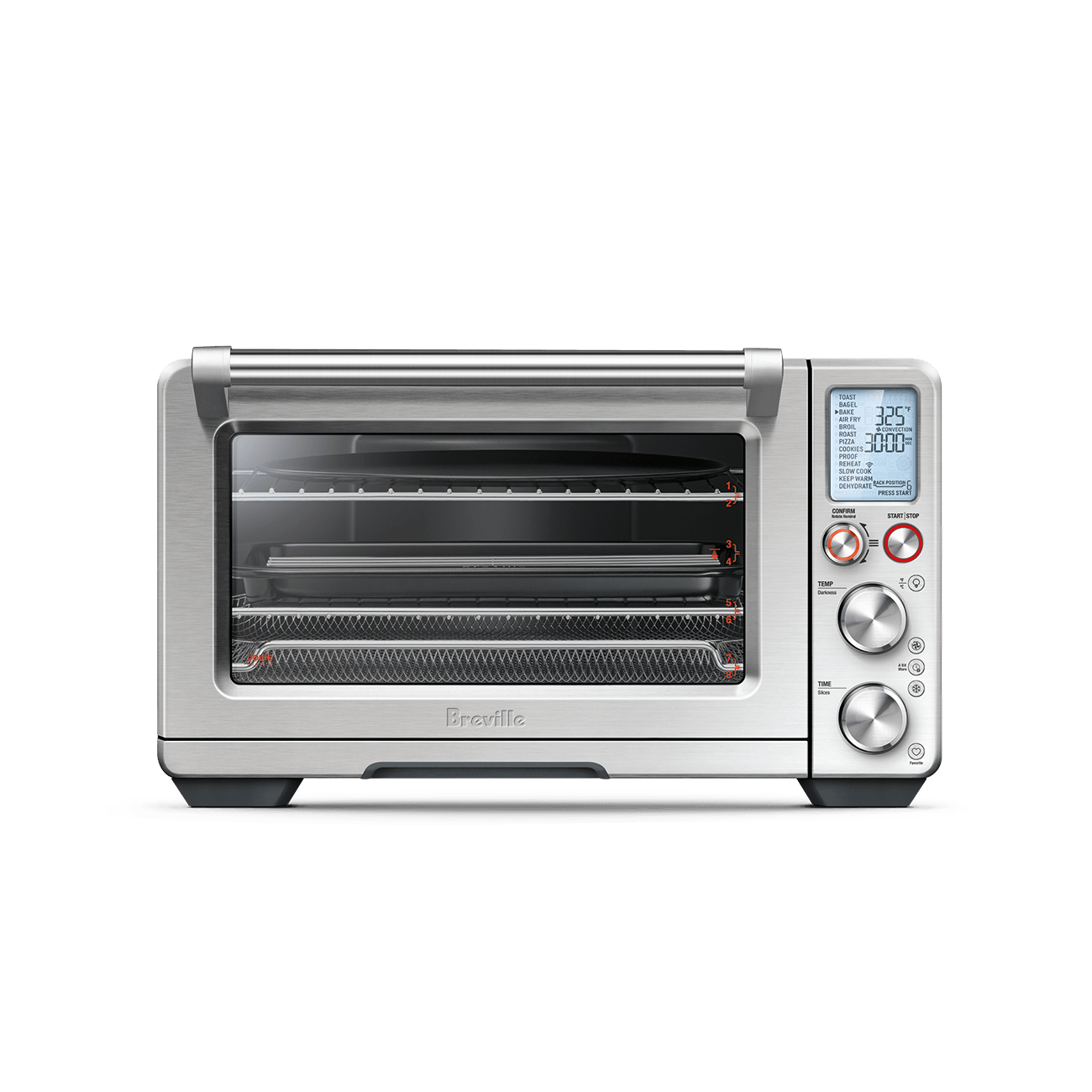 The Breville Joule® Brushed Stainless Steel Oven Air Fryer Pro 21.5" x 17.3" x 12.8" - Kitchen Universe