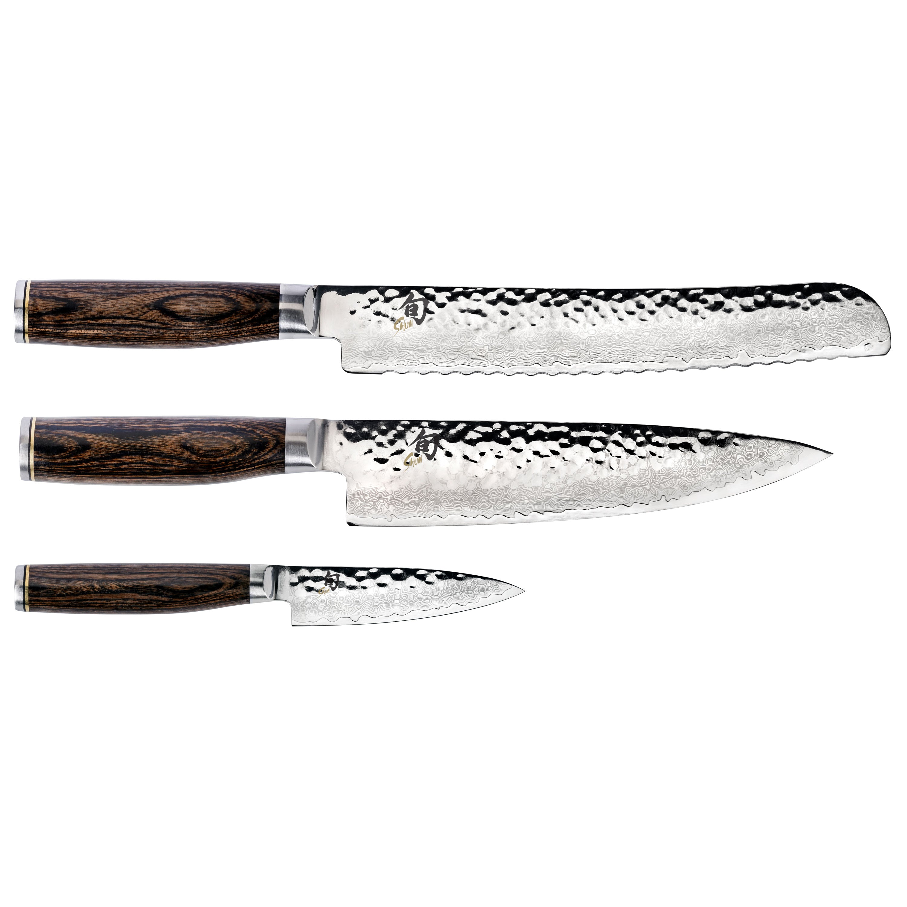 Shun Premier Chef's, Bread and Paring Knife Set at Kitchen Universe