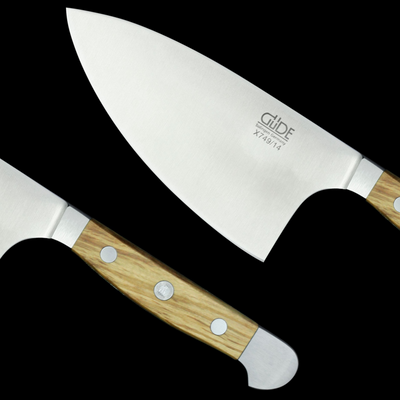 Gude Alpha Olive Herb Knife With Olivewood Handle, 5-in - Kitchen Universe