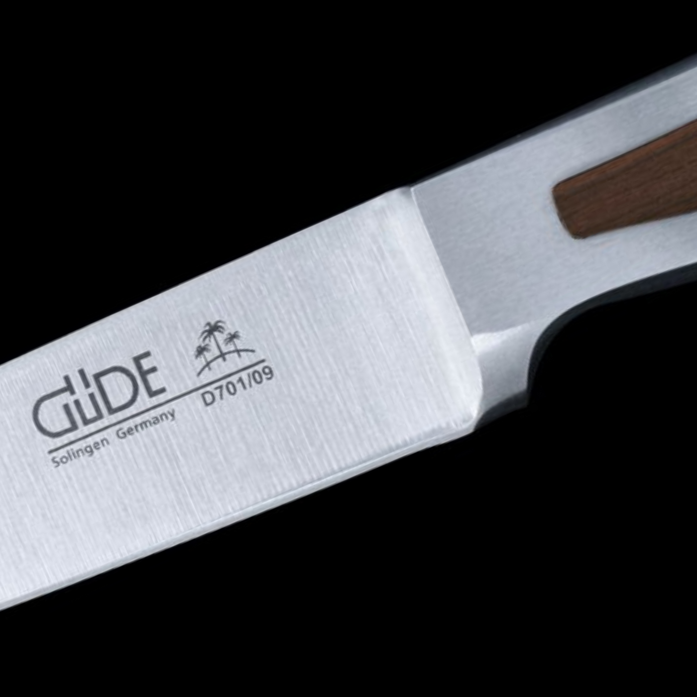 Gude Delta Utility Knife With African Black Wood Handle, 3-In - Kitchen Universe