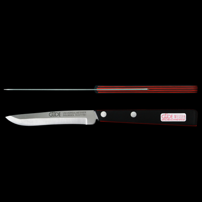 Gude Universal Knife With Black / Red Hostaform Handle, 4-In - Kitchen Universe