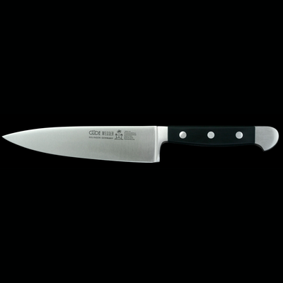 Gude Alpha Chef's Knife With Black Hostaform Handle, 6-in - Kitchen Universe