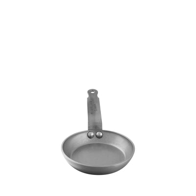 Mauviel M'steel Carbon Steel Blini Pan, 4.72-in. - Kitchen Universe