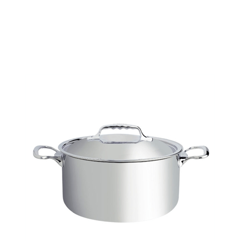 de Buyer Affinity 5-Ply Stainless Steel Stewpan With Lid, 5.7-qt.