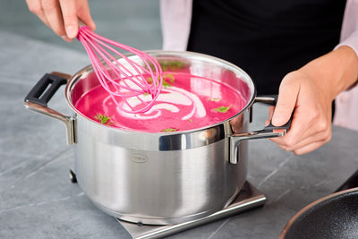 Rosle Egg Whisk with Pink Silicone Wire, 11-in - Kitchen Universe