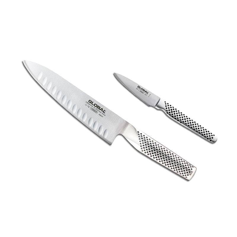 Global Classic Knife 2-Piece Chef Knife Set
