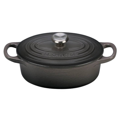 Le Creuset Signature Enameled Cast Iron Oval French / Dutch Oven, 6.75-Quart, Oyster - Kitchen Universe