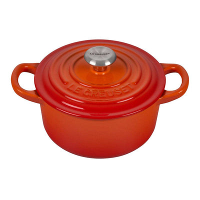 Le Creuset Signature Enameled Cast Iron Round French / Dutch Oven With Lid, 4.5-Quart, Flame - Kitchen Universe