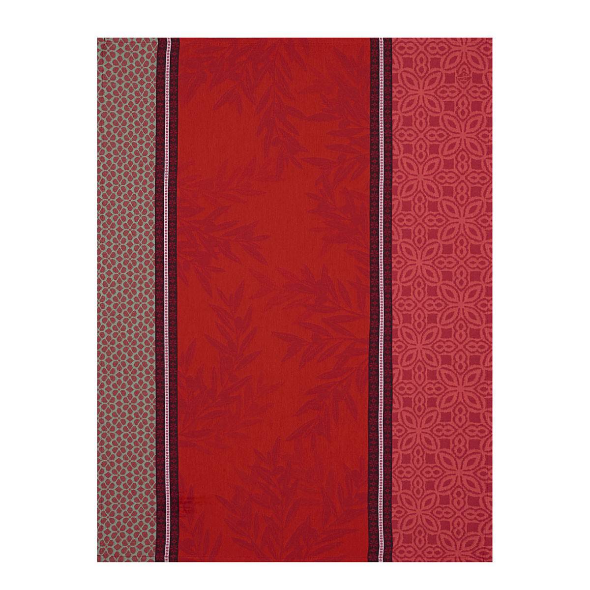 Le Jacquard Francais Luberon Tea Towel, 24 x 31-in, Red - Kitchen Universe