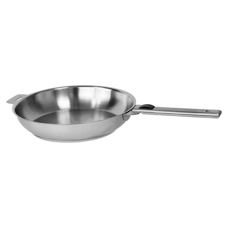 Cristel Strate L Brushed Stainless Steel Fry Pan - Kitchen Universe