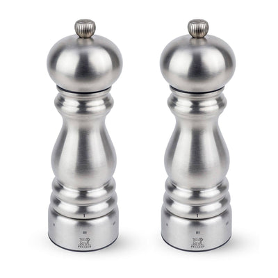 Peugeot Paris Chef u'Select Stainless Steel Pepper & Salt Mill Set, 7-in - Kitchen Universe