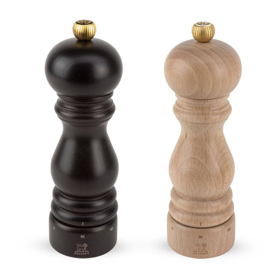 Peugeot Paris u'Select Pepper & Salt Mill Set, Chocolate and Natural 7-in - Kitchen Universe