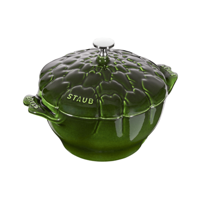 Staub Artichoke Cast Iron Cocotte 3-qt, Basil | Kitchen Universe