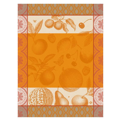 Le Jacquard Francais Arrière-Pays Tea Towel, 24 x 31-in, Orange - Kitchen Universe