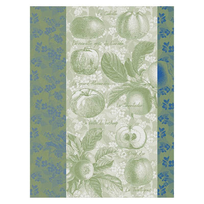 Le Jacquard Francais Pommes À Croquer Tea Towel, 24 x 31-in, Green - Kitchen Universe