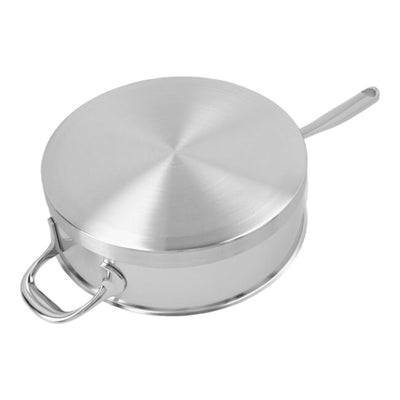 Demeyere Atlantis 7-Ply Stainless Steel Sauté Pan With Helper Handle And Lid, 5.7-Quart - Kitchen Universe