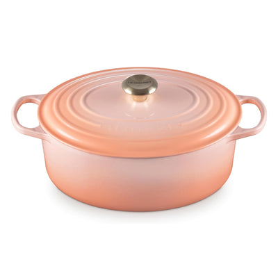 Le Creuset Signature Enameled Cast Iron Oval Dutch Oven, 6.75-Quart, Peche - Kitchen Universe