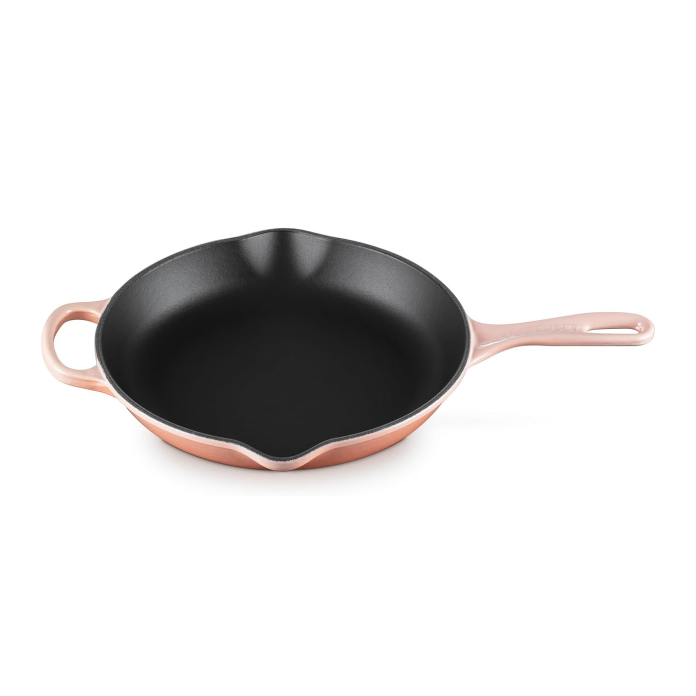 Le Creuset Signature Enameled Cast Iron Skillet, 10.25-Inches, Peche - Kitchen Universe