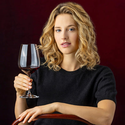 Riedel Grape@Riedel 2-Piece Crystal Cabernet/Merlot/Cocktail Wine Glass Set, 28 Oz