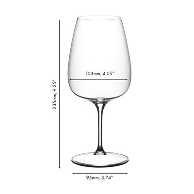 Riedel Grape@Riedel 2-Piece Crystal Cabernet/Merlot/Cocktail Wine Glass Set, 28 Oz