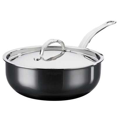 Hestan NanoBond Titanium Stainless Steel Essential Pan With Lid, 3.5-Qt - Kitchen Universe