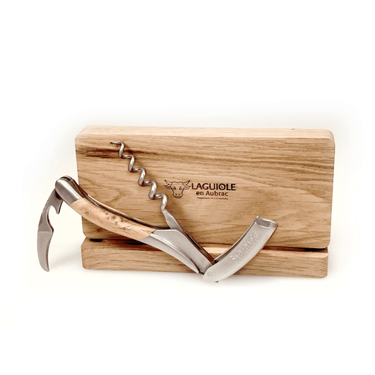 Laguiole en Aubrac Sommelier Waiter's Corkscrew with Juniper Wood Handle - Kitchen Universe