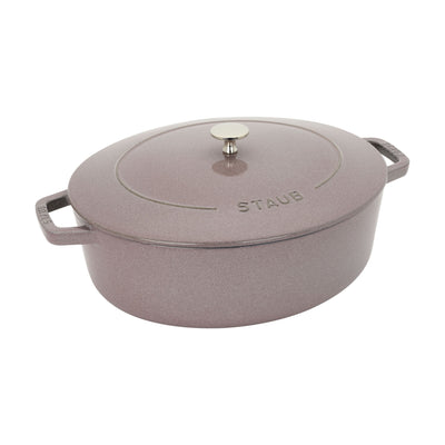 Staub Cast Iron Wide Oval Dutch Oven, 6.25-qt, Cherry Blossom - Kitchen Universe