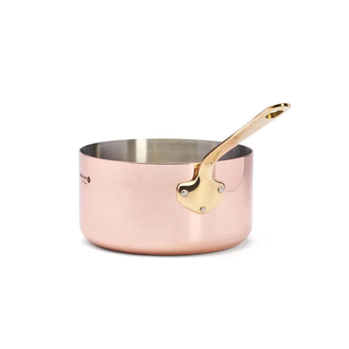 de Buyer Inocuivre Service Copper Saucepan with Brass handle, 3.7 qt - Kitchen Universe