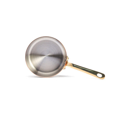 de Buyer Inocuivre Service Copper Saucepan with Brass Handles, 0.85 qt - Kitchen Universe
