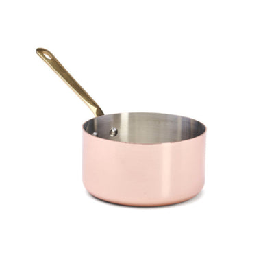 de Buyer Inocuivre Service Copper Saucepan with Brass Handle, 1.6 qt - Kitchen Universe