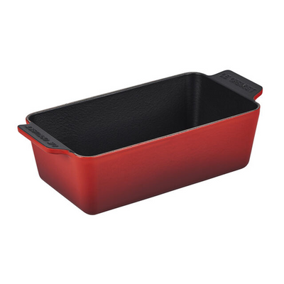 Le Creuset Signature Enameled Cast Iron Loaf Pan, 9 x 5-Inches, Cerise - Kitchen Universe