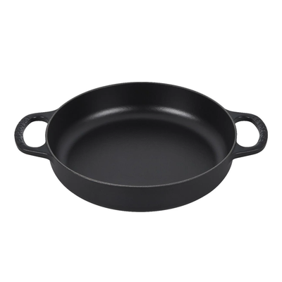 Le Creuset Signature Enameled Cast Iron Everyday Pan, 11-Inches, Matte Black - Kitchen Universe