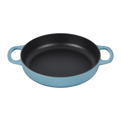 Le Creuset Signature Enameled Cast Iron Everyday Pan, 11-Inches, Caribbean - Kitchen Universe