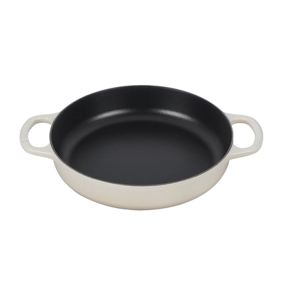 Le Creuset Signature Enameled Cast Iron Everyday Pan, 11-Inches, Meringue - Kitchen Universe