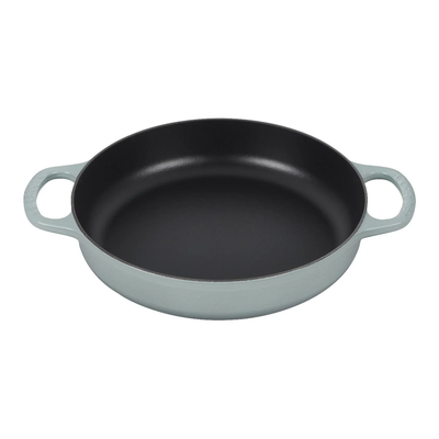 Le Creuset Signature Enameled Cast Iron Everyday Pan, 11-Inches, Sea Salt - Kitchen Universe