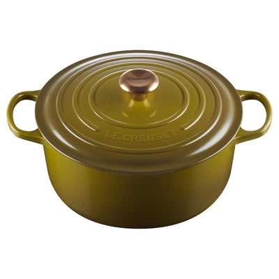 Le Creuset Signature Enameled Cast Iron Round Dutch Oven, 7.25-Quart, Olive - Kitchen Universe