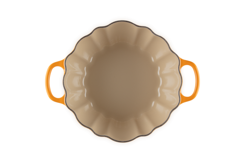Le Creuset Figural Pumpkin Cocotte 4-Quart, Persimmon & Novelty Gold Knob - Kitchen Universe