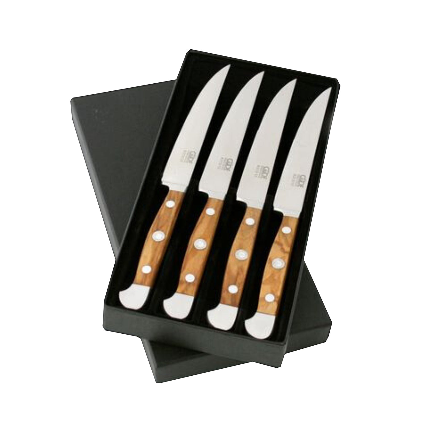 Gude Alpha Olive 4-Piece Steak Knife With Olivewood Handle Set - Kitchen Universe