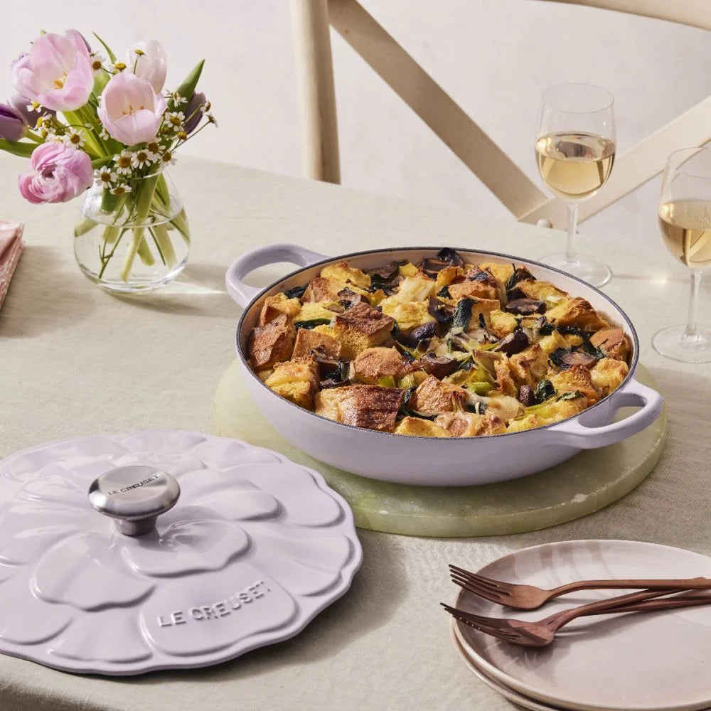 Le Creuset Signature Enameled Cast Iron Flower Braiser, 2.25-Quart, Shallow - Kitchen Universe