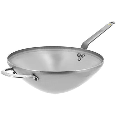 de Buyer Mineral B Carbon Steel Wok with Helper Handle, 11 Inches - Kitchen Universe