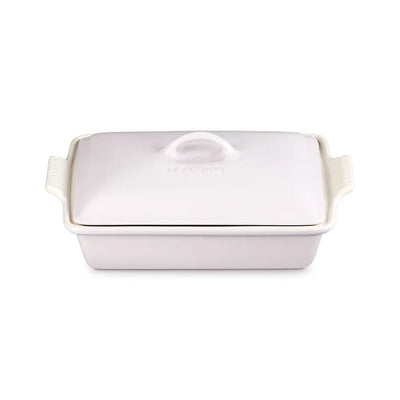 Le Creuset Heritage Stoneware Rectangular Casserole With Lid, 4-Quart, Shallot - Kitchen Universe
