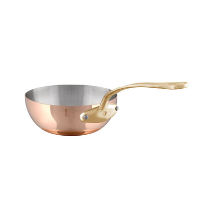 Mauviel M'heritage M200B Copper Curved Splayed Sauté Pan Bronze Handles 3.6-qt - Kitchen Universe