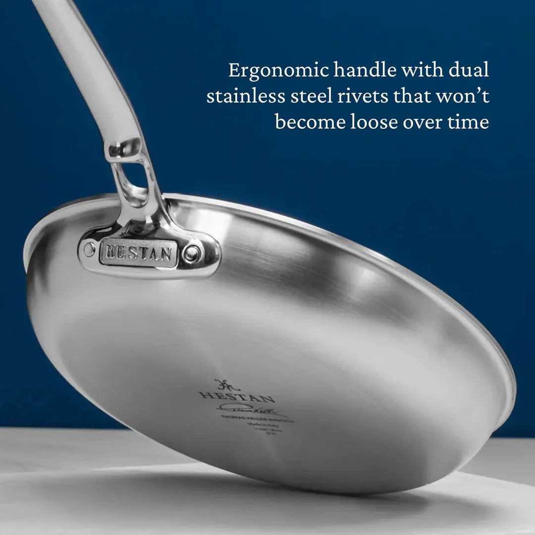 Hestan Thomas Keller Insignia Commercial Clad Stainless Steel Skillet, 12.5-in