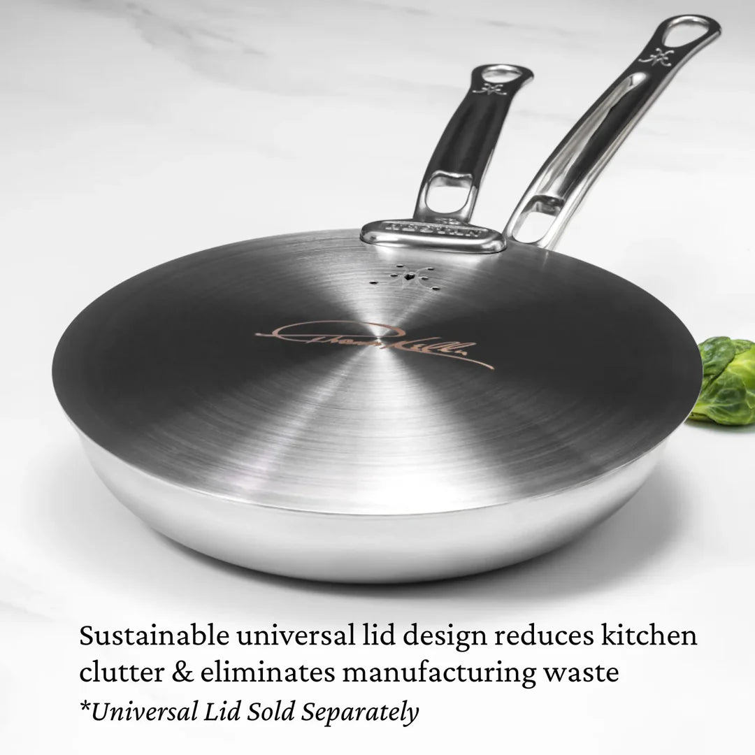 Hestan Thomas Keller Insignia Commercial Clad Stainless Steel Skillet, 12.5-in