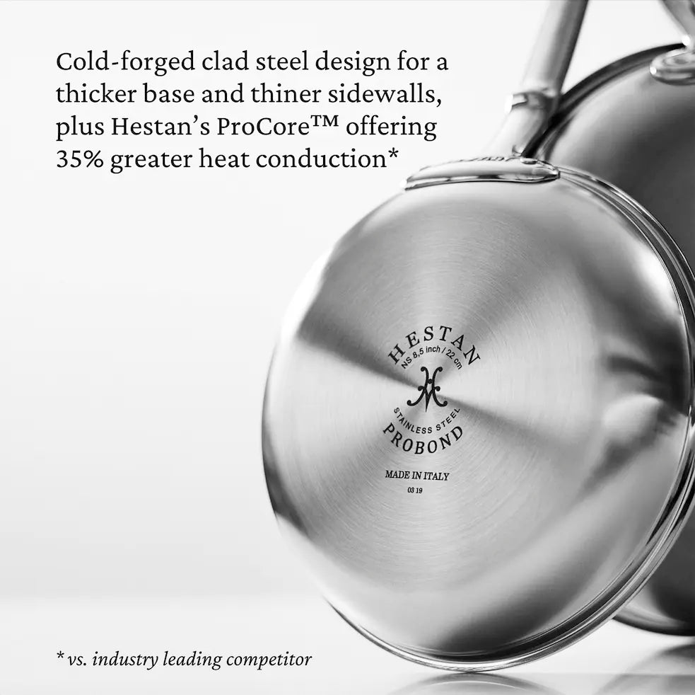 Hestan ProBond Professional Clad Stainless Steel Skillet, 12.5-in