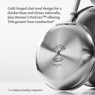 Hestan ProBond Professional Clad Stainless Steel Skillet, 12.5-in