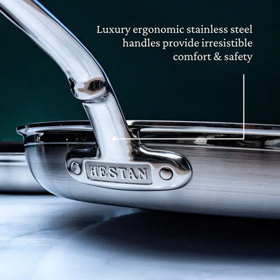 Hestan ProBond Professional Clad Stainless Steel Skillet, 12.5-in